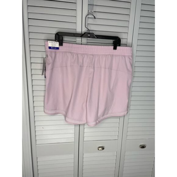 Gaiam lavender frost woven short w/mesh panty lined athletic lightweight XXL - Picture 3 of 5